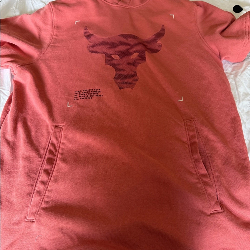 Under Armour Project Rock Hoodie with Bull Logo